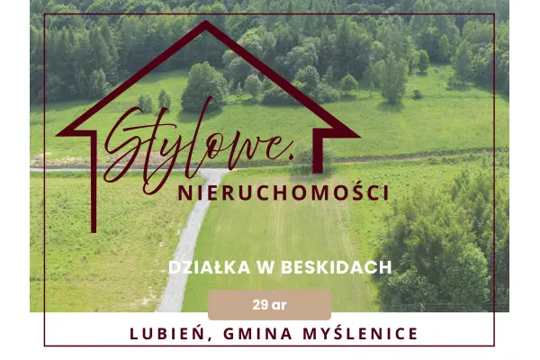 małopolskie, myślenicki, Lubień, Działka widokowa Beskid Wyspowy, Lubień