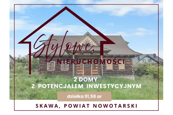 małopolskie, nowotarski, Raba Wyżna, Skawa, Dom z potencjałem inwestycyjnym