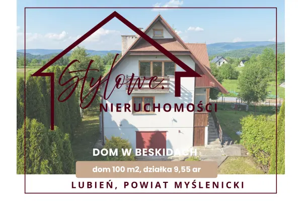 małopolskie, myślenicki, Lubień, Dom z widokiem na Beskid Wyspowy – Lubień, gm. Lubień, powiat myślenicki