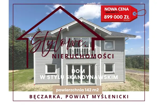 Bęczarka, Myślenice, Dom na sprzedaż